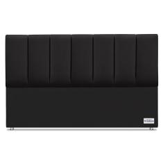 Cabeceira South Veluto Preto Sup King (11x195x125) - Ortobom