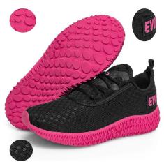 Tênis Esportivo Academia Corrida Caminhada Feminino Colméia-Feminino