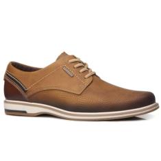 Sapato Social Masculino Pegada Buck em Couro Caramelo - 41