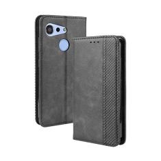Capa para KYOCERA Android One S6, capa flip de couro para KYOCERA Android One S6, capa magnética retrô para celular, capa carteira com compartimentos para cartões