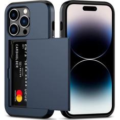 Capa Carteira Porta Cartão Embutido para o iPhone 15 / 15 Pro / 15 Pro