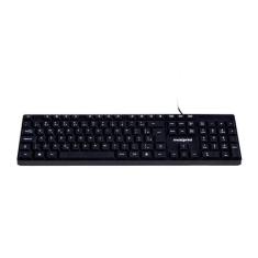 Teclado Maxprint OFFICEEASY , Multimidia por FN, USB 2.0, ABNT2, Preto