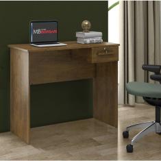 Escrivaninha Mesa Com Gaveta Hanna 105x80cm Canela