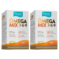 Kit C2 Ômega 3 Mix (3,6 e 9) Suplemento C60 - Equaliv - Equaliv Pharma