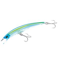 Yo-Zuri Isca flutuante Crystal 3D Minnow, azul e amarelo, 8,5 cm