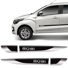 Par De Aplique Lateral Fiat Mobi 2017/2019 Emblema Resinado - SPORTINO