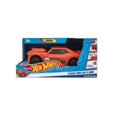 Brinquedo Infantil Carrinho Hot Wheels Flash Laranja com Luz e Som Mul