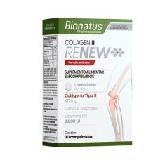 Renew Colageno Tipo Ii + Vitaminas E Minerais C/30Caps - Bionatus