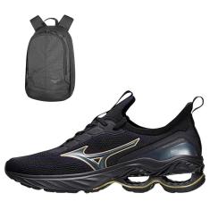 Kit 1 Tênis Mizuno Wave Invictus 4 e 1 Mochila Fun New-Masculino