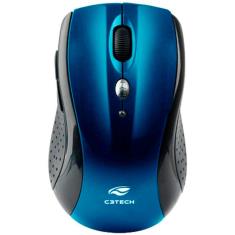 Mouse sem Fio C3 Tech M-W012BL V2 - 2.4GHz - 1600dpi - 6 botões - Azul