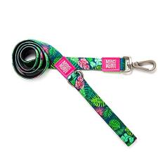 Coleira clássica para cães Max & Molly, alça de aderência confortável, tecido de neoprene durável e forte, ferragens prateadas escovadas, gancho de encaixe fácil de fixar, anel em D superior para