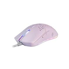 OEX GAME Mouse Gamer Ultra Leve - Dyon-X MS322s - RGB - 7 Botoes - 6200 Dpi - Pixart 3327 - Rosa