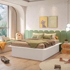 Cama Box Casal Juvenil Ária Yescasa Branco