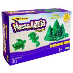 Massinha Para Modelar Areia Sintética Azul Brilhante - Sunny, Verde