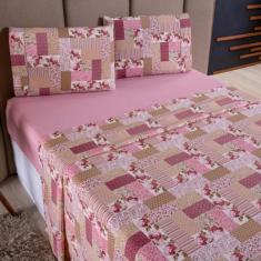 Jogo de Cama Refúgio Casal Percal 180 Fios Algodão Luxo 4 Peças - Suca