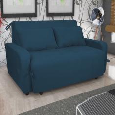 Sofá Cama 2 Lugares 138cm Amora New