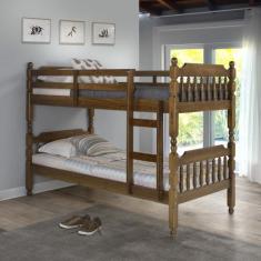 Beliche Torneado em Madeira Maciça Mv Outlet, Castanho