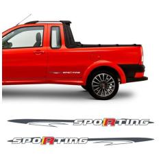 Faixa Fiat Strada Siena Sporting 2011/2012 Adesivo Lateral - SPORTINOX