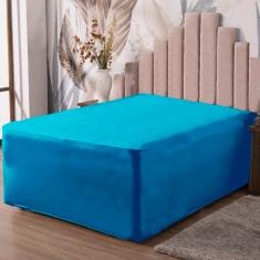 Lençol Luva Casal Cama Conjugada Veste Colchão e Box Malha 1 Peça