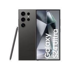 Smartphone Samsung Galaxy S24 Ultra 6,8" Galaxy AI 512GB Titânio Preto 5G 12GB RAM Câm. Quádrupla 200MP + Selfie 12MP Bateria 5000mAh Dual Chip