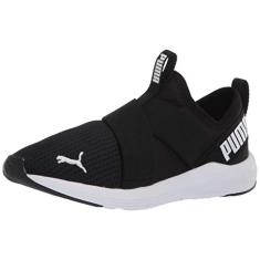 PUMA Tênis feminino Prowl sem cadarço Shine WN's Cross Trainer, 0, Preto/branco, 36