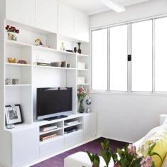 Janela de Alumínio de Correr 120x120cm 4 Folhas Hale Esquadrias Branco