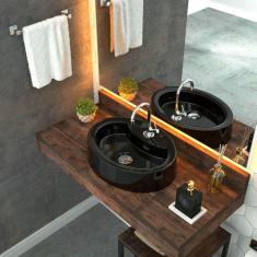 Kit Cuba OV43 com Válvula Click Botão 1 Polegada B Compace Preto