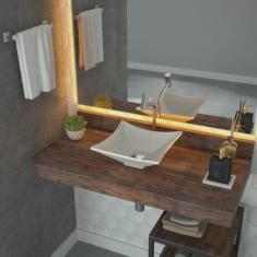 Kit Cuba L30 com Torneira Link 1062 Metal e Válvula Click 1 G Compace