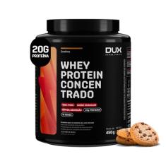 Whey Protein Concentrado Cookies Pote 450g – Contribui para o Ganho Muscular Hipertrofia – Dux Human Health