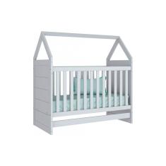 Berço / Mini Cama Infantil Montessoriano 2 Em 1 Branco - Henn