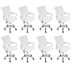 Kit 8 Cadeiras Escritório Diretor Tela Mesh Tok 3310 - Espresso Móveis