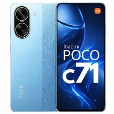 Smartphone Celular xiaomi Poco C71 , 128GB, 4GB RAM, Câmera 50MP, Tela 6,72, Android 14, Bateria 5000mAh, Dual SIM, Azul