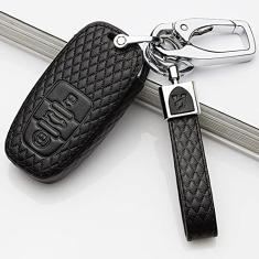 Capa para porta-chaves do carro, capa de couro inteligente, adequado para Audi A2 A3 A4 A6, porta-chaves do carro ABS inteligente, porta-chaves do carro