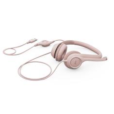 Headset Logitech H390 USB Rosé - 981-001280 - Rosa