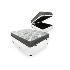 Cama Box Com Baú Casal + Colchão De Molas Ensacadas - Ortobom - iso SuperPocket 138cm