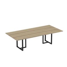 Mesa Reunião 260x120cm Mr2600p25tub Noce Naturalle/Preto