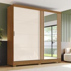Guarda Roupa Casal Espelho 2 Portas de Correr 3 Gavetas B352 Briz