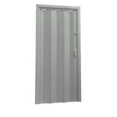 Porta Sanfonada Pvc 0,96x2,10 Multilit cinza - Plasflex