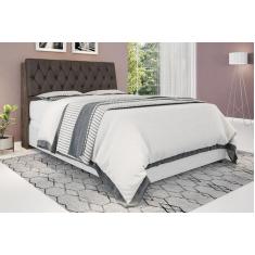 Cabeceira box Queen 1,58 Isis Chocolate com Capitonê Marrom - Framar M