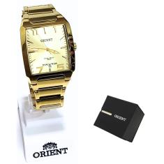 Relógio Orient Masculino Analógico Dourado Quadrado GGSS1007 C2KX