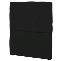 Cabeceira Solteiro Cama Box 90 cm London material sintético Preto - JS