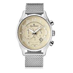 Relógio Pulso Jean Vernier Masculino Pulseira Aço Moderno, Único