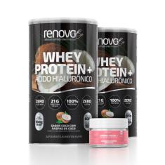 WheyProtein Renova Be + Ácido Hialurônico Loja Oficial 2unid, Coco