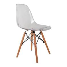 Cadeira de Jantar Charles Eames Cristal - Mobly