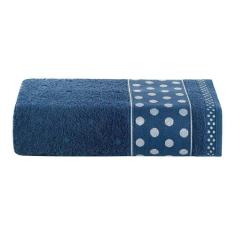 Toalha De Banho Celine 01 Peça 100% Algodão 450g/m² Suave - Azul Marin
