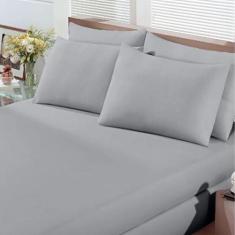 Jogo de Cama Buettner Casal Malha 100% Algodão Basic Liso 3 Peças Prat