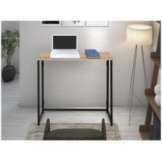Escrivaninha Mesa Estudo Escritório Ciplafe Dobravel Link Tubo Preto F