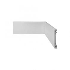 Rodapé Poliestireno Liso Scandian 15mmx70mm Metro Linear - caixa com 2,4 m - Branco