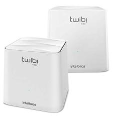 Sistema Wi-fi Mesh Intelbras Duas Unidades Twibi Giga Branco