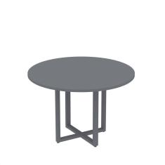 Mesa de Reunião Redonda 100cm Mrr1100p25tub Grafito